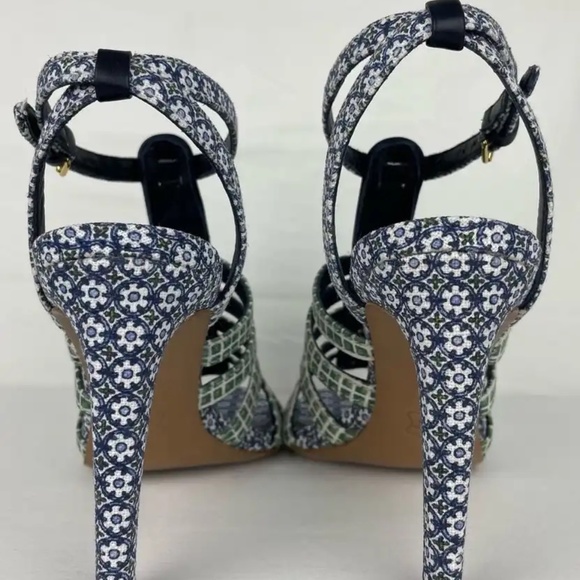 Tory Burch Charlene Printed Sandal, Ressoa Blue - Picture 7 of 10